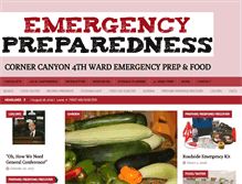 Tablet Screenshot of cornercanyon4thward.com